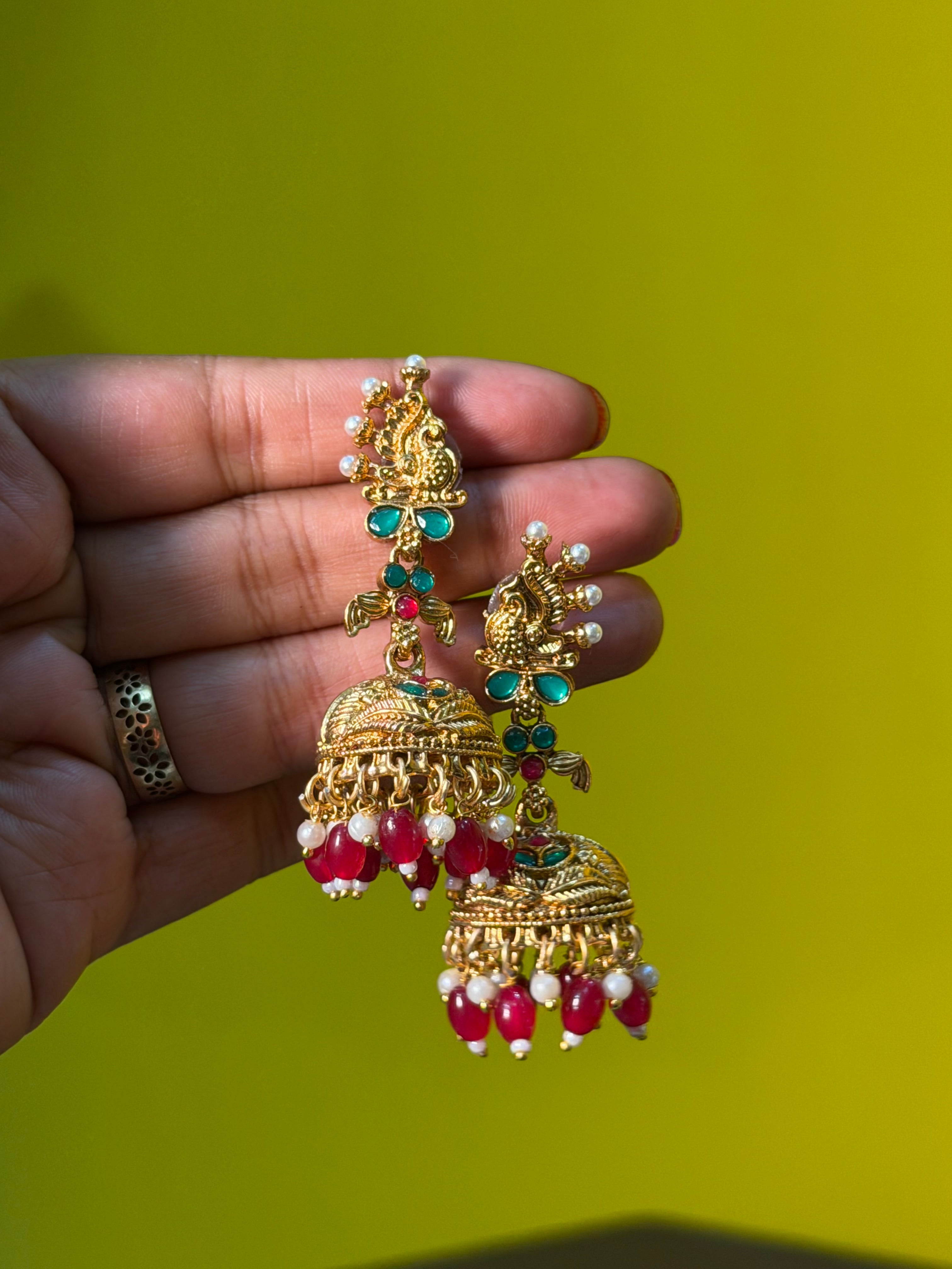 Peacock Earrings