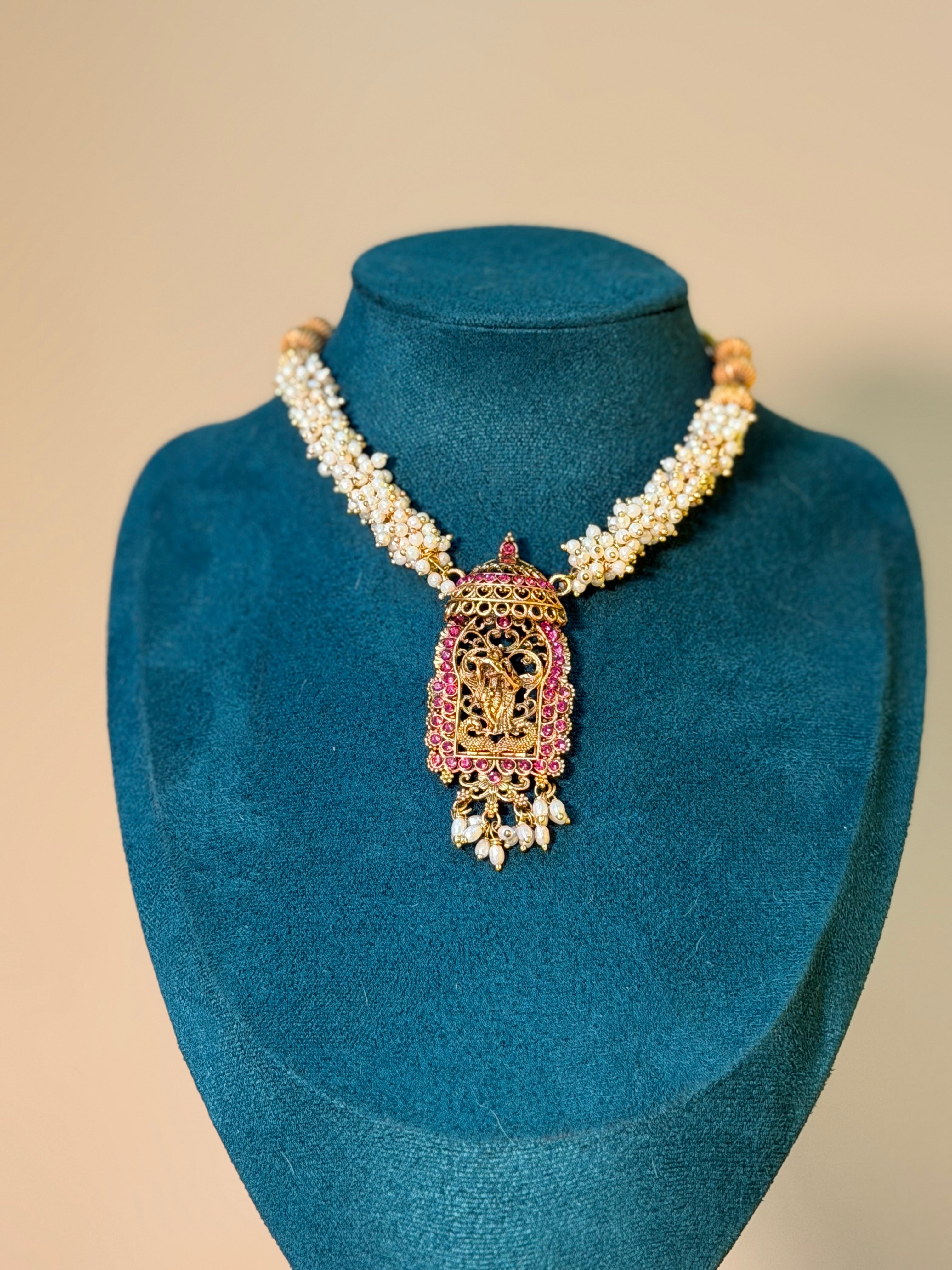 Pearl Lord Krishna Necklace