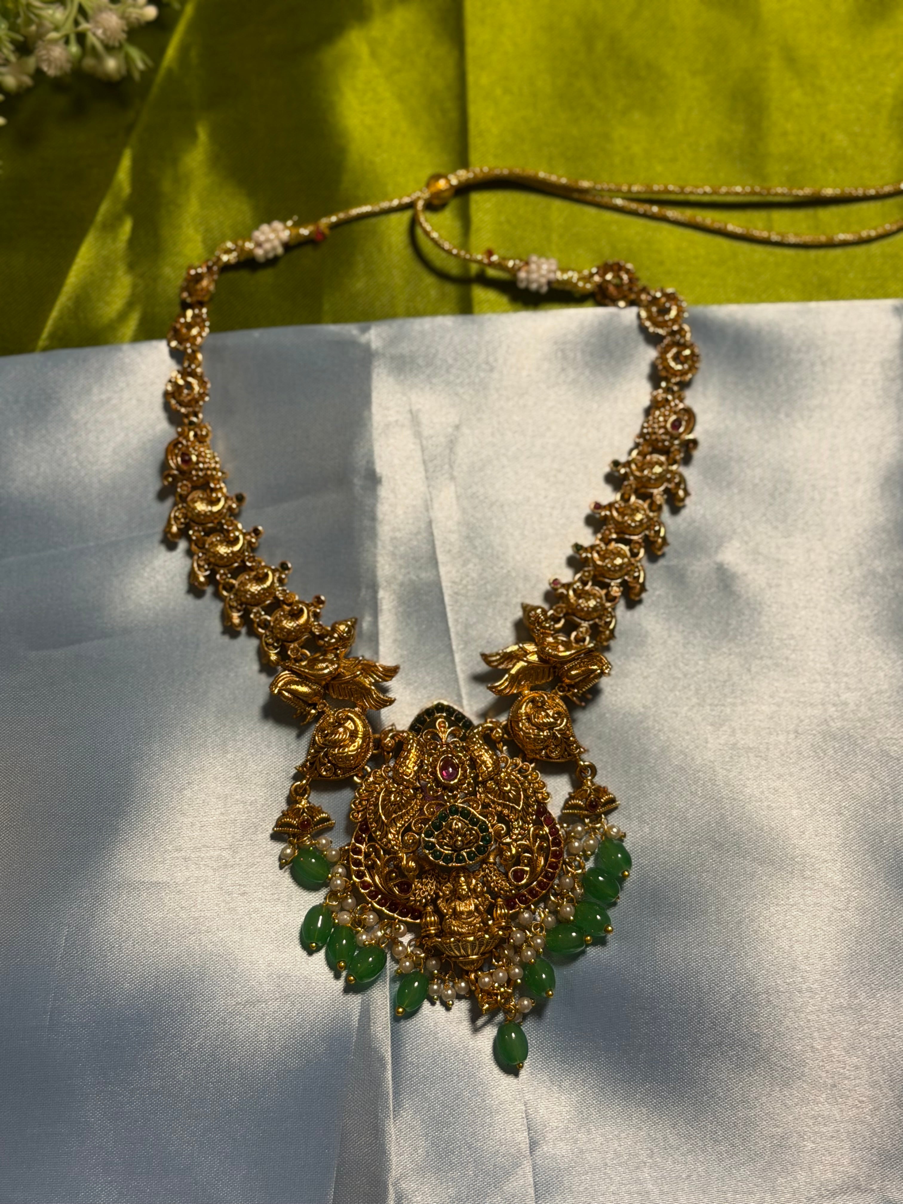 Peacock Lakshmi Pearl Haram