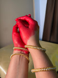 Pearl Symphony Gold Bangles