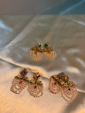 Ratna Pearl Chandbali Earrings