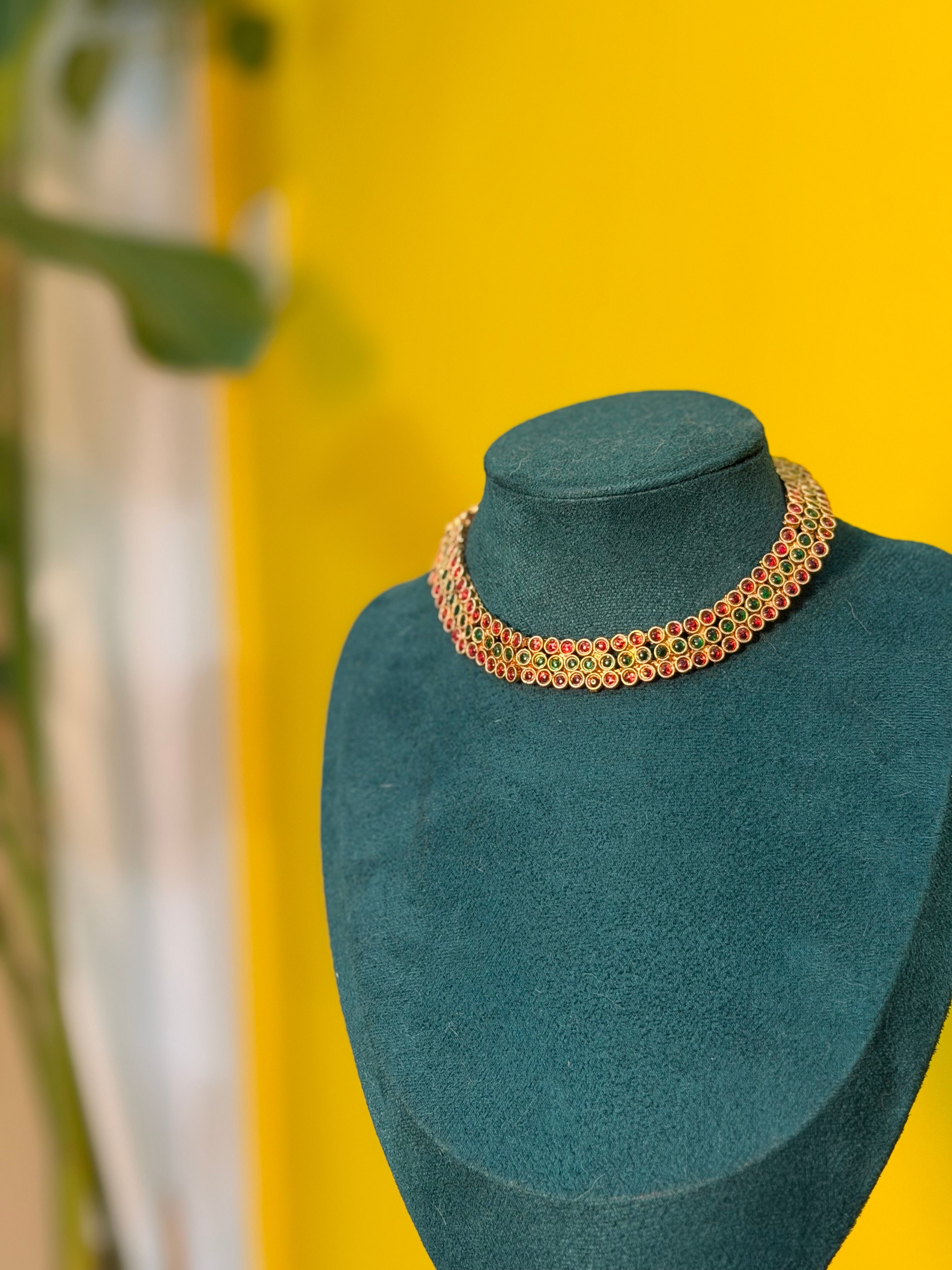 Classic 3 Layer Stone Choker
