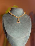 Teardrop Antique Gold Necklace