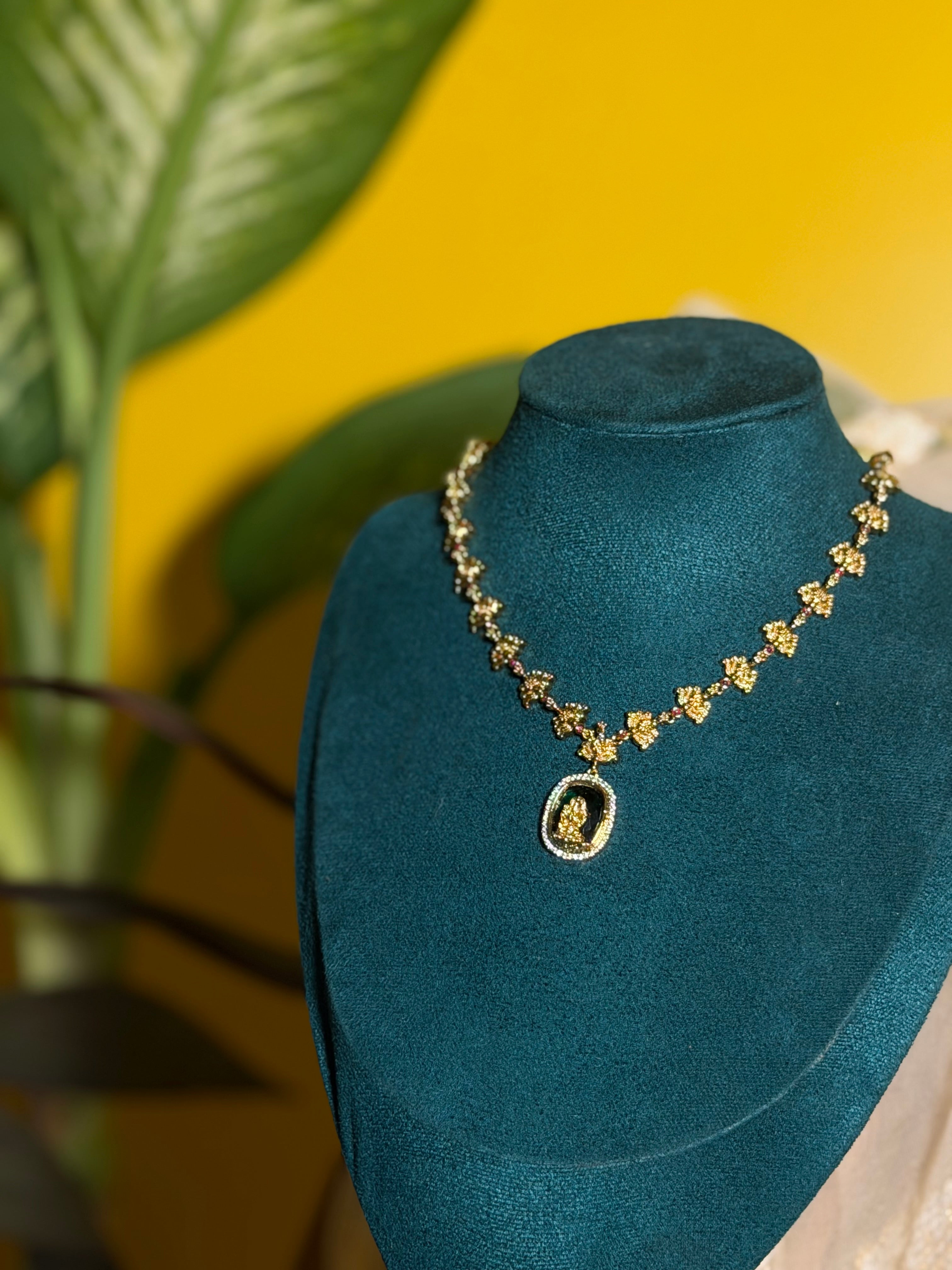 Lakshmi Pushpa Elegance Necklace