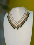 Emerald Rajsi Pearl Cascade Necklace