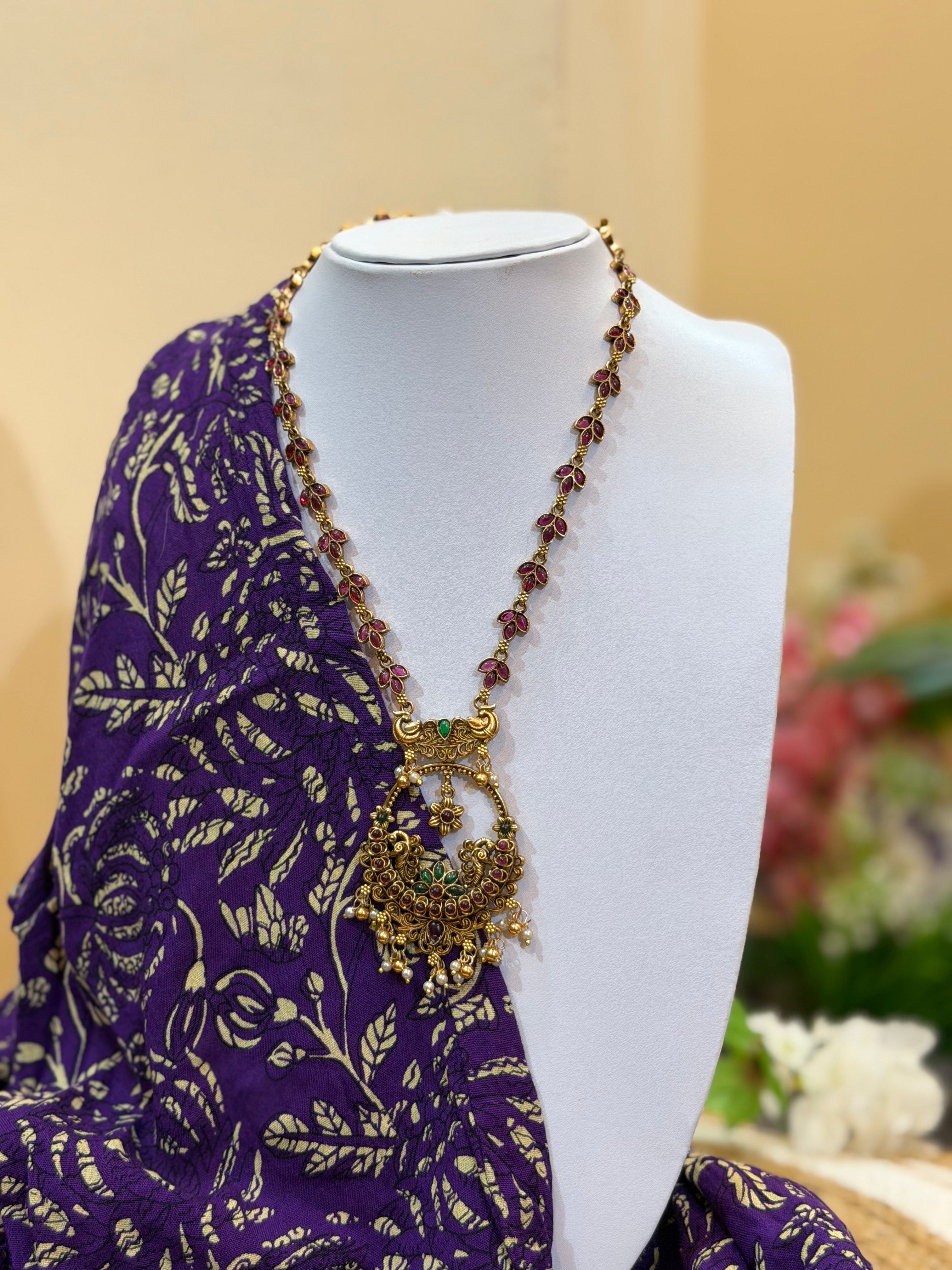 Vasundhara Antique Pendant Necklace