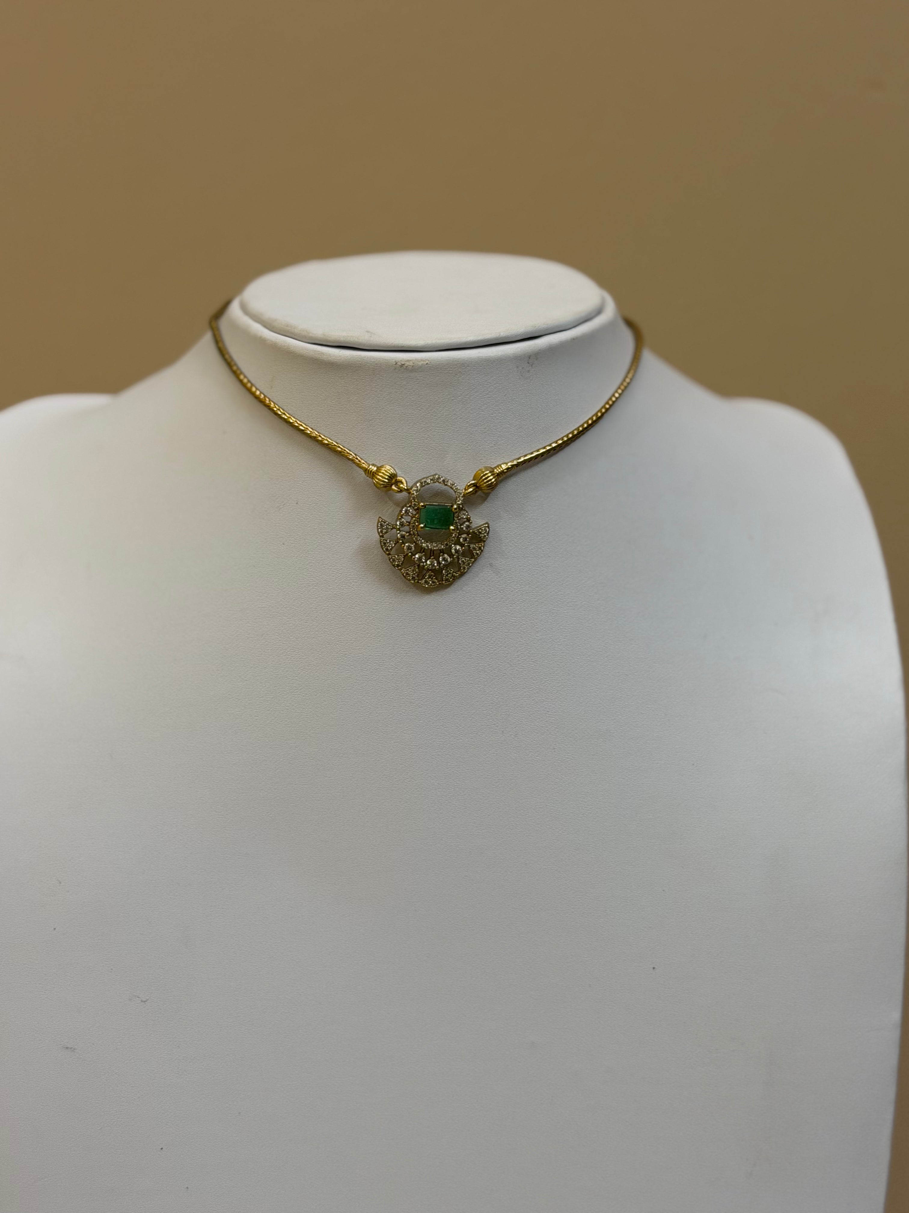 Veda Gold Pendant Necklace