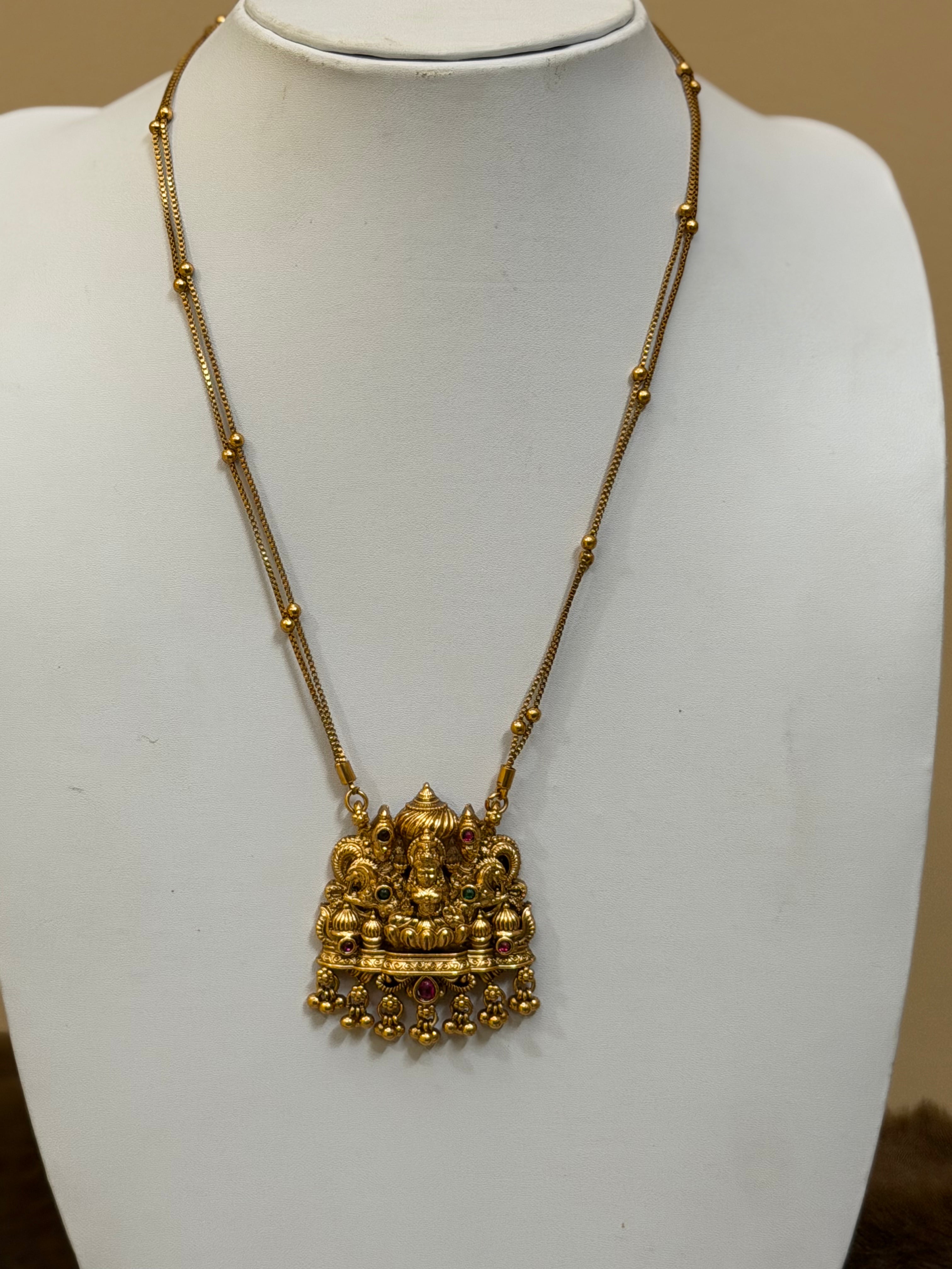 Temple Style Lakshmi Pendant Haram