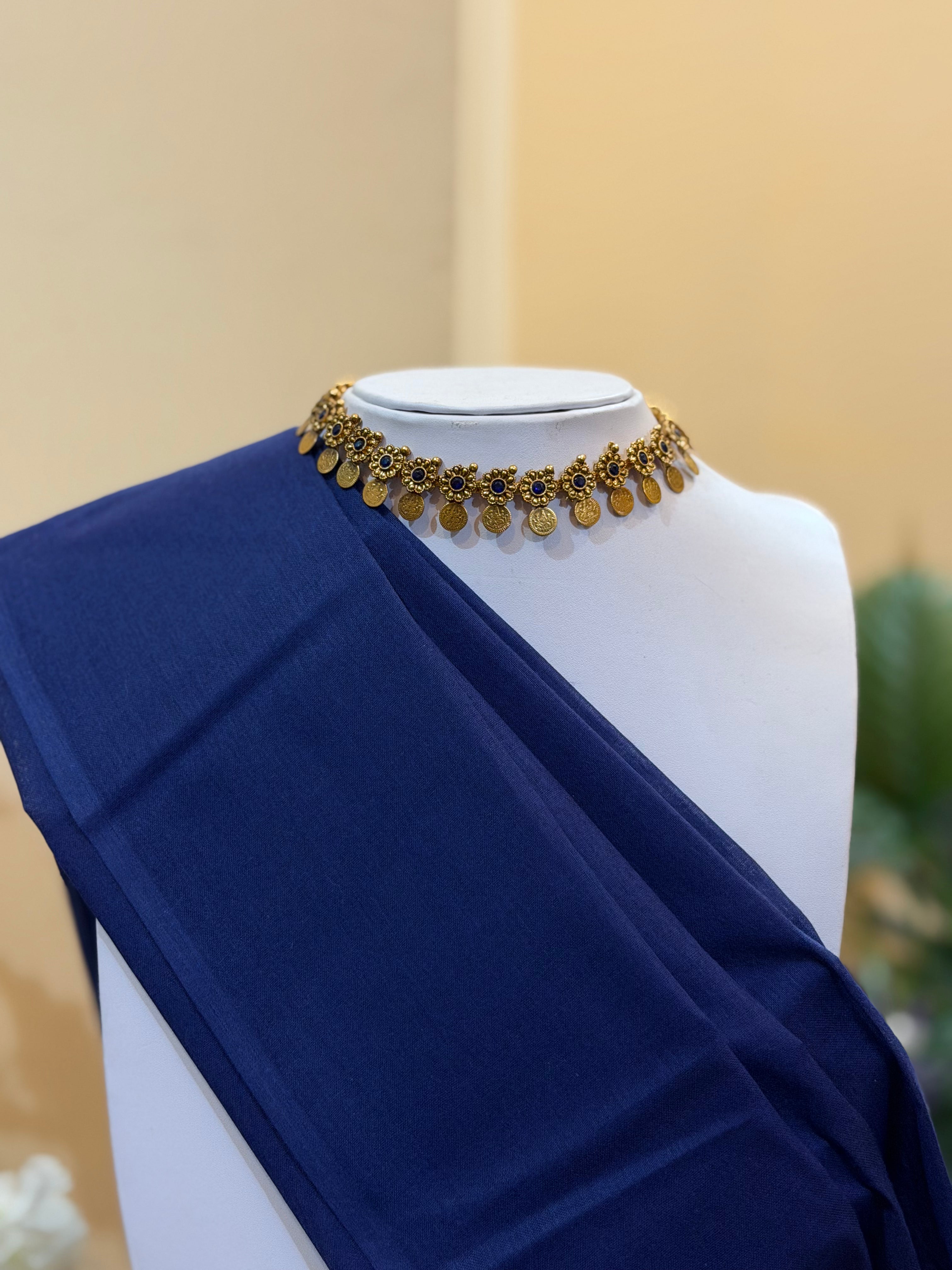 Neela Kashmira Coin Choker