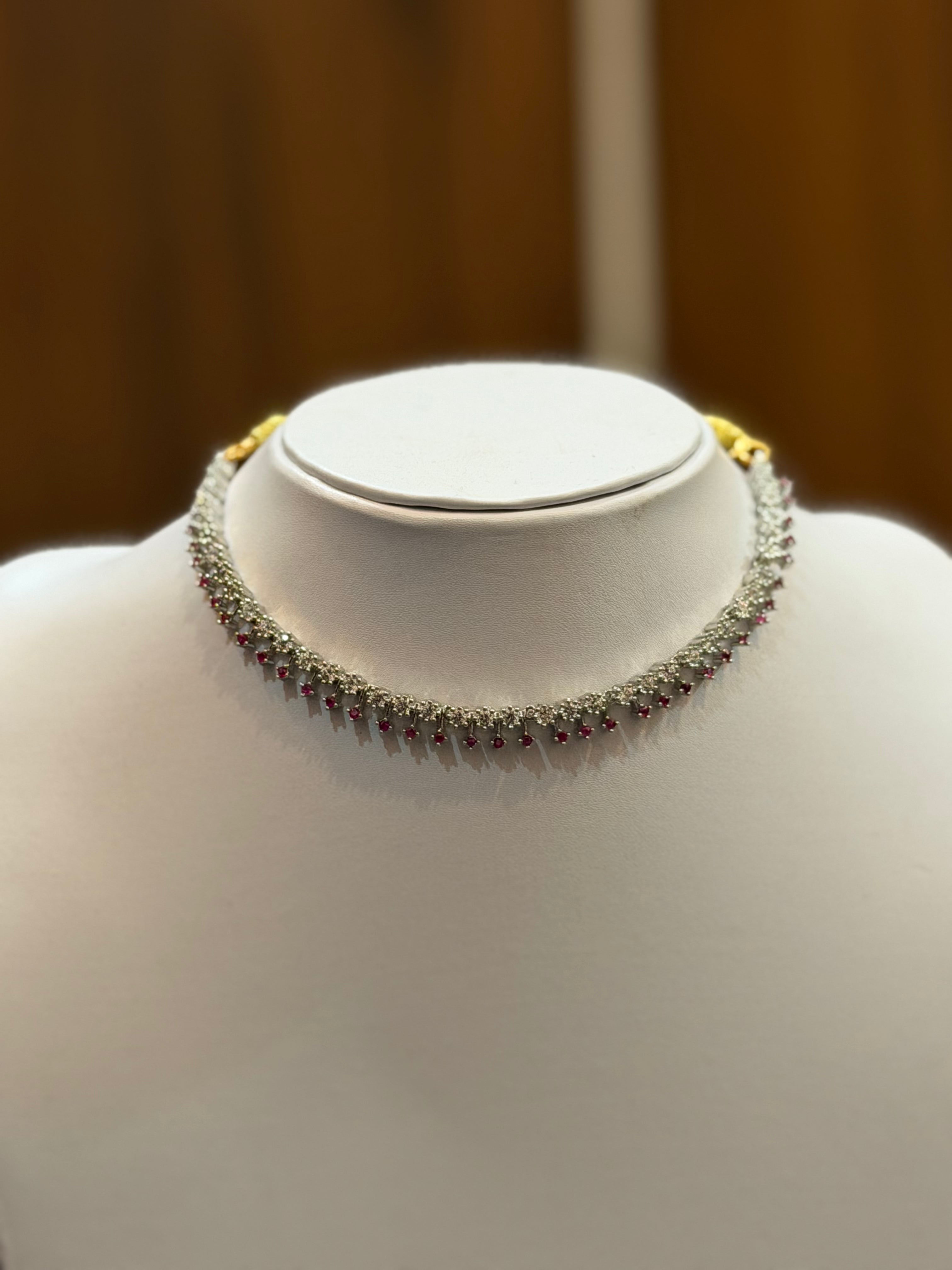 Ruby Dewdrop AD Necklace