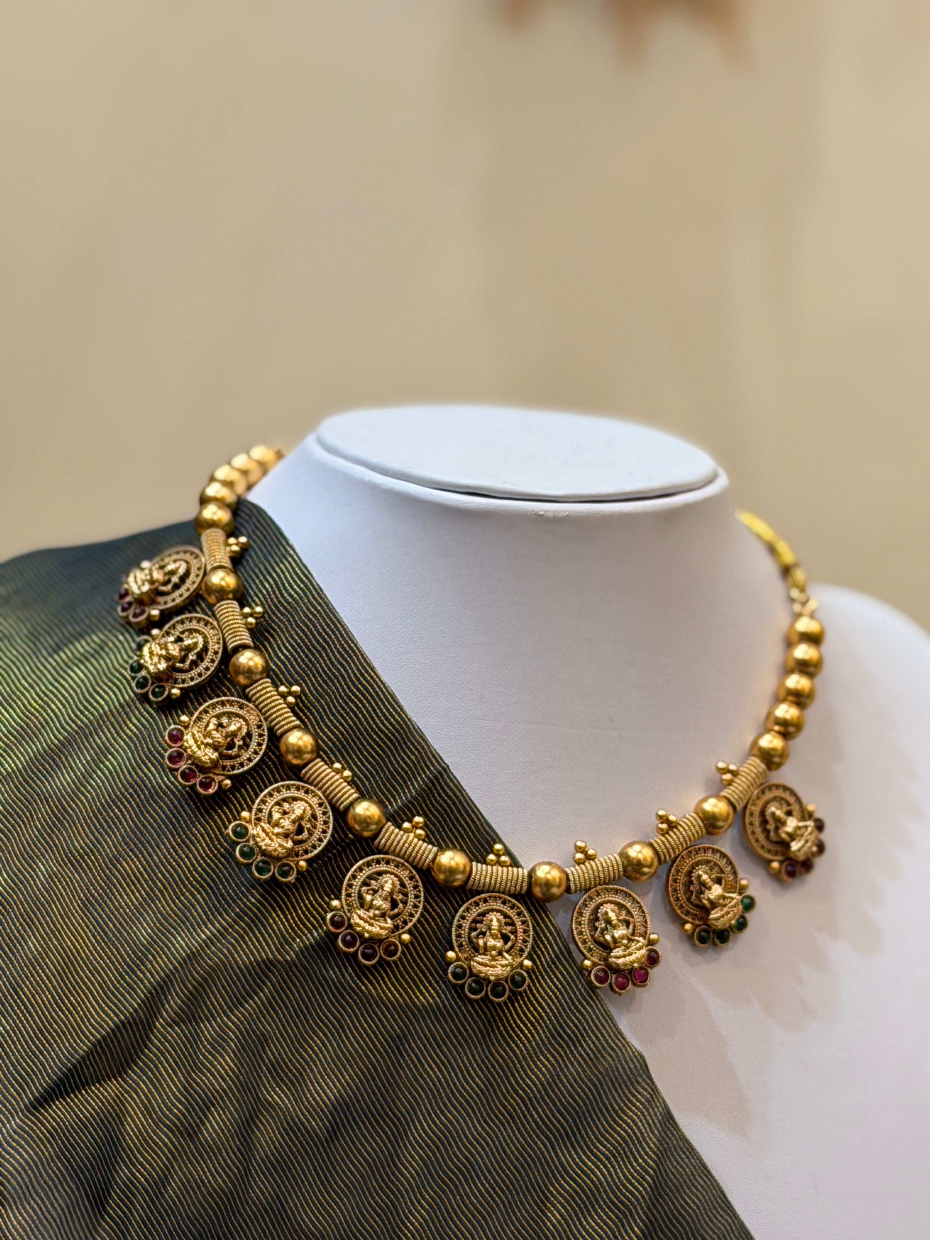 Lakshmi Prasanna Temple Necklace