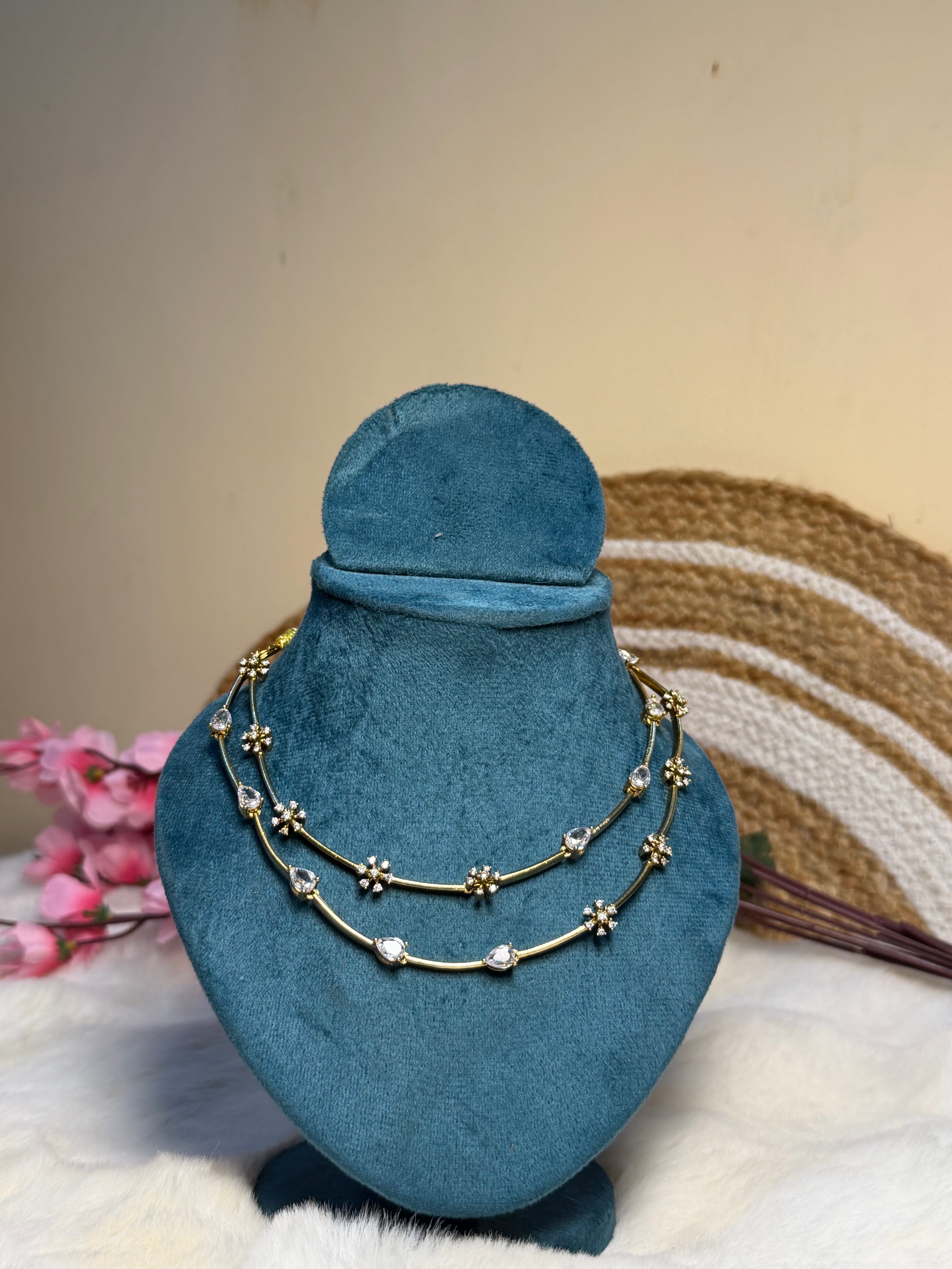 Navarasa Bloom Layered Necklace