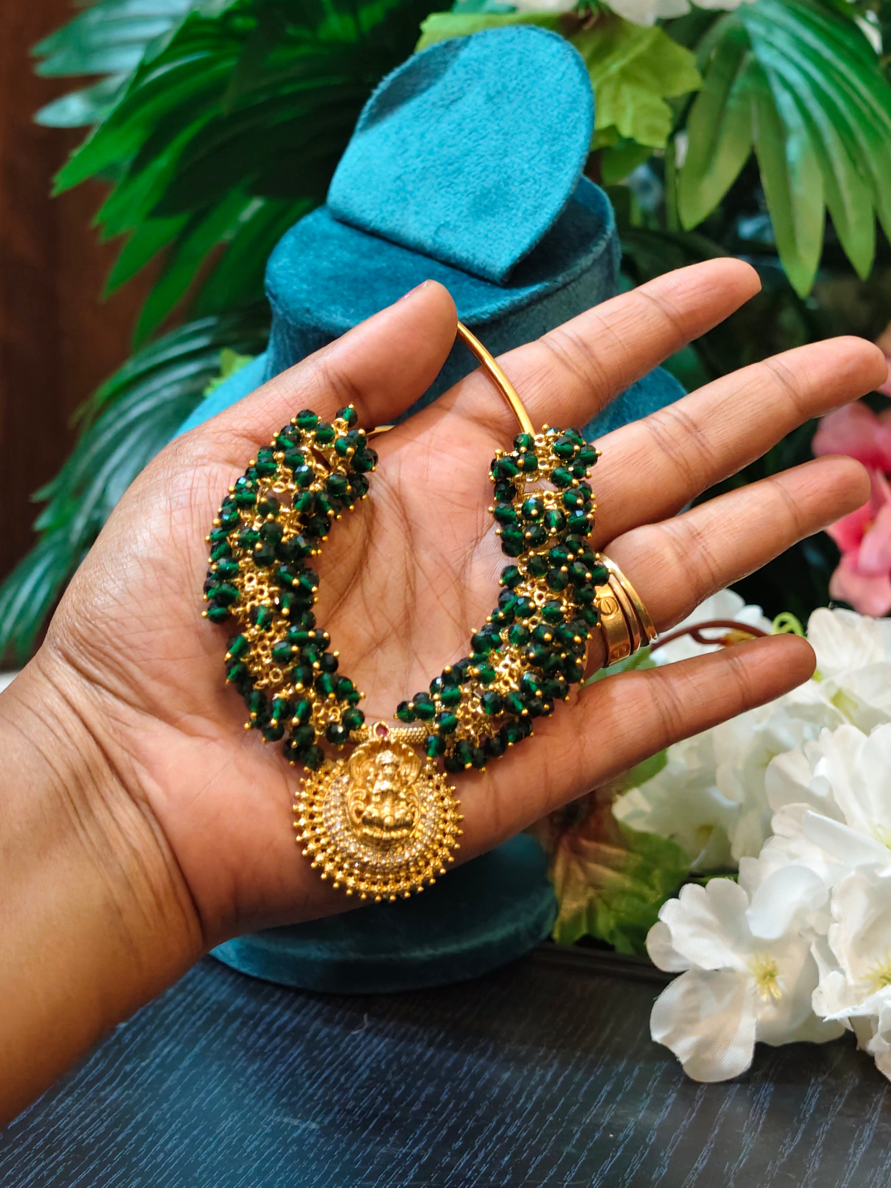 Temple Jewellery Lakshmi Mala-South Indian Style