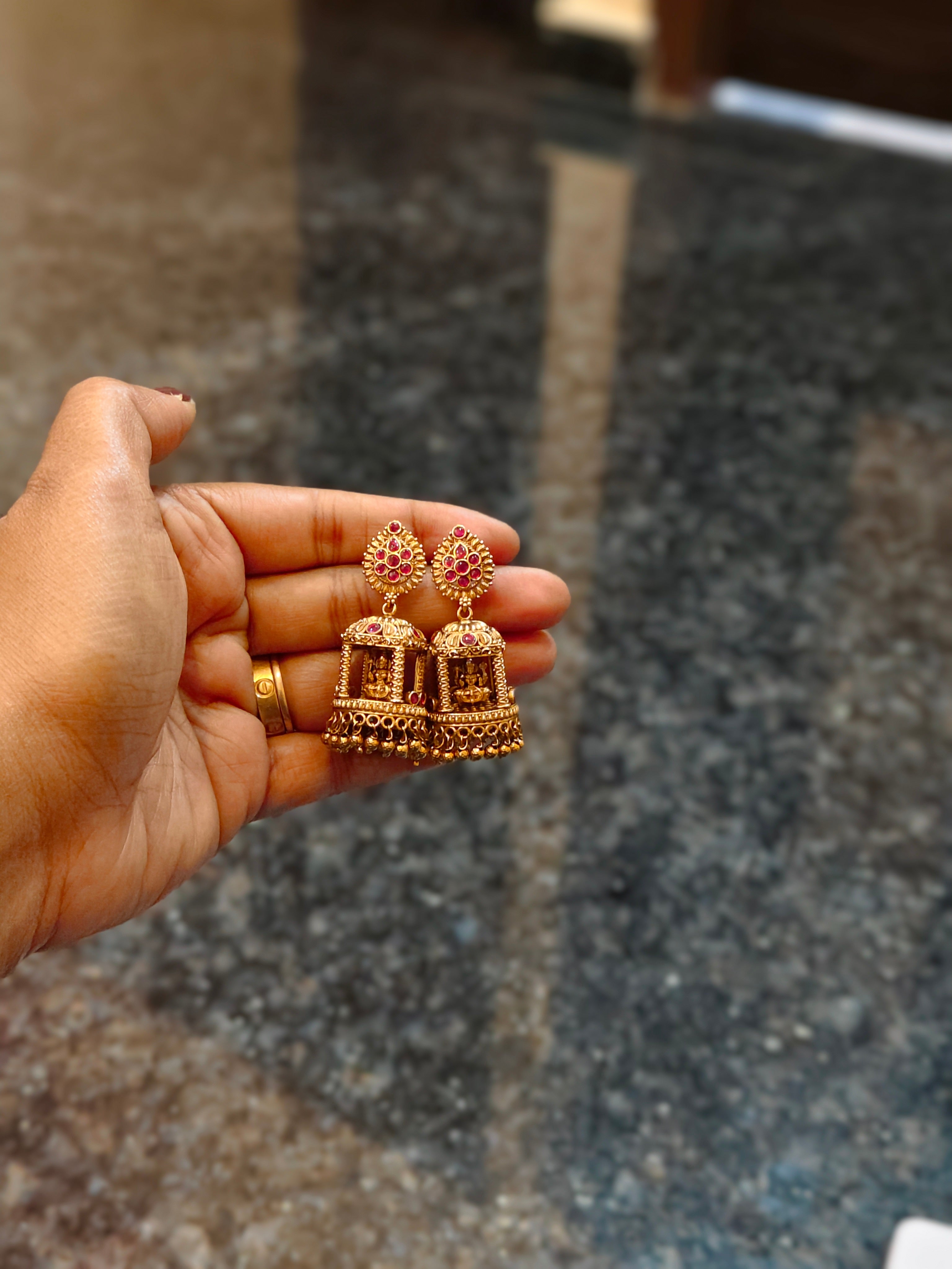 Temple Design Earrings