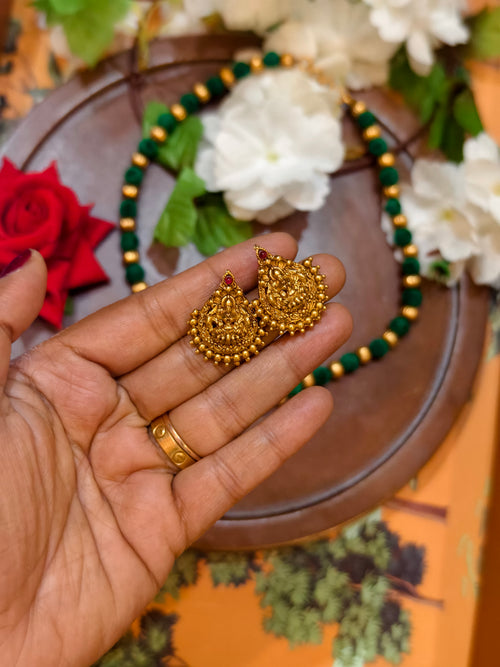 Bead Lakshmi Pendant Necklace