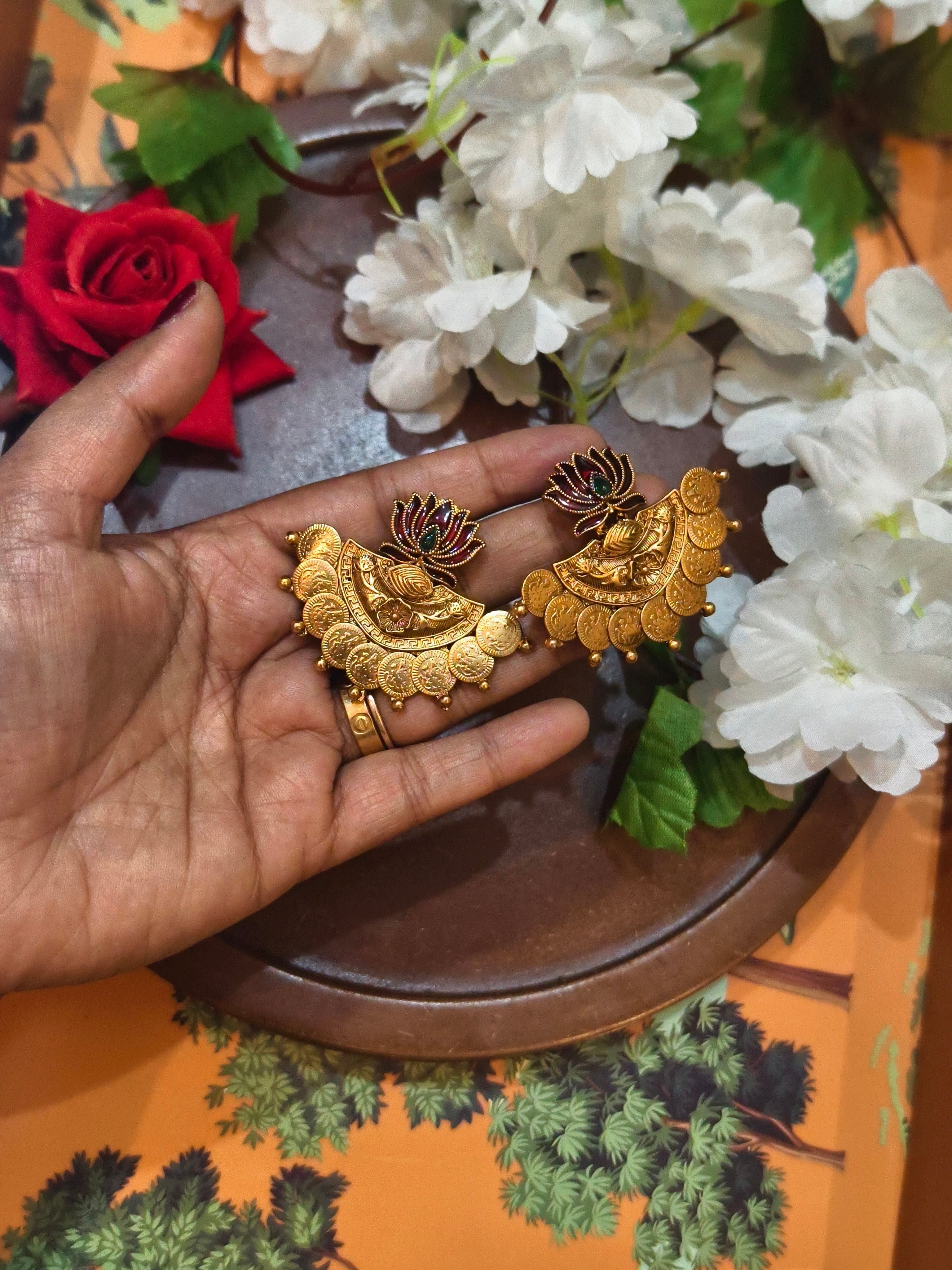 Lotus Flower Earings