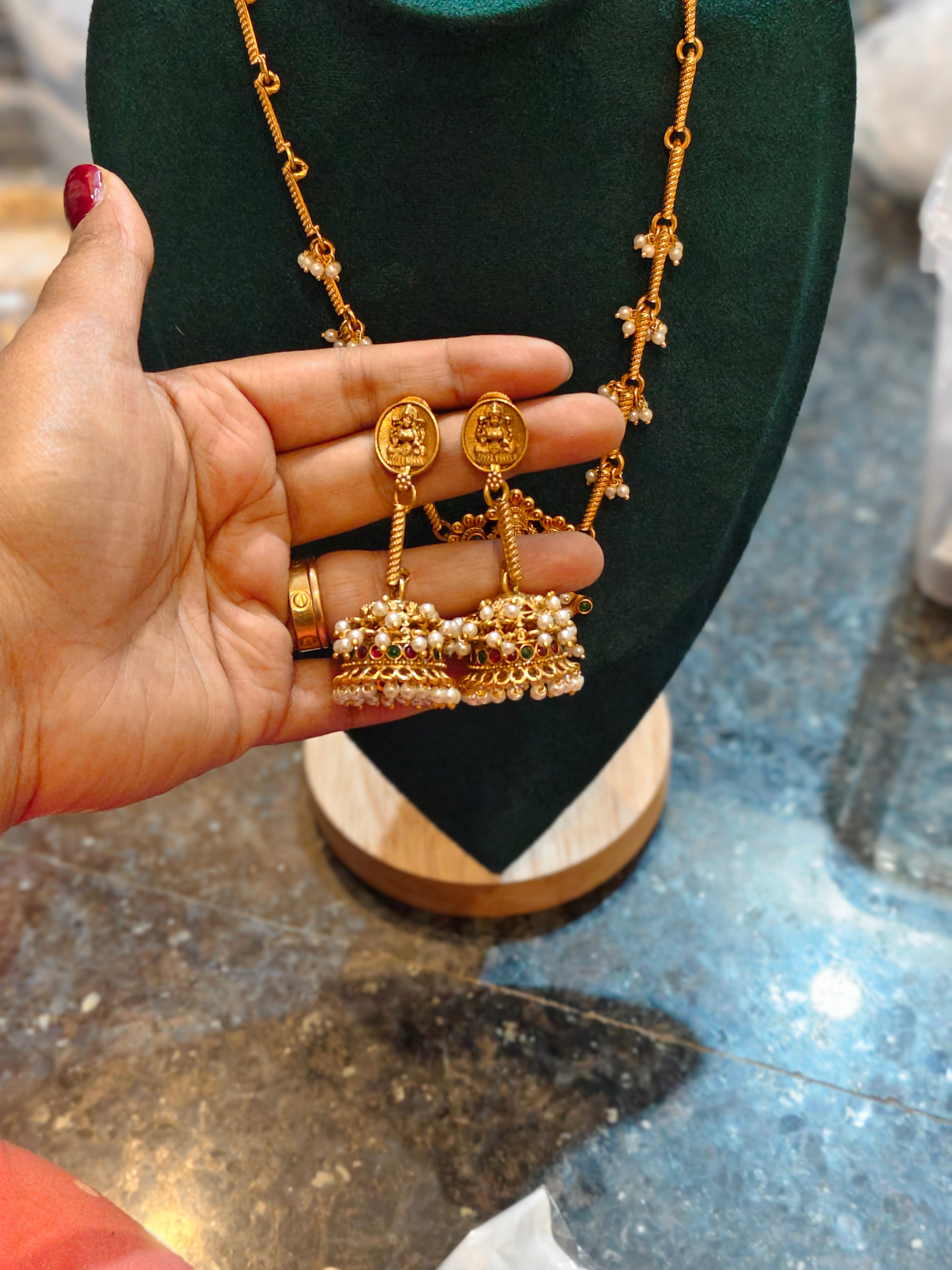 Lakshmi White Pearl Princess Chain