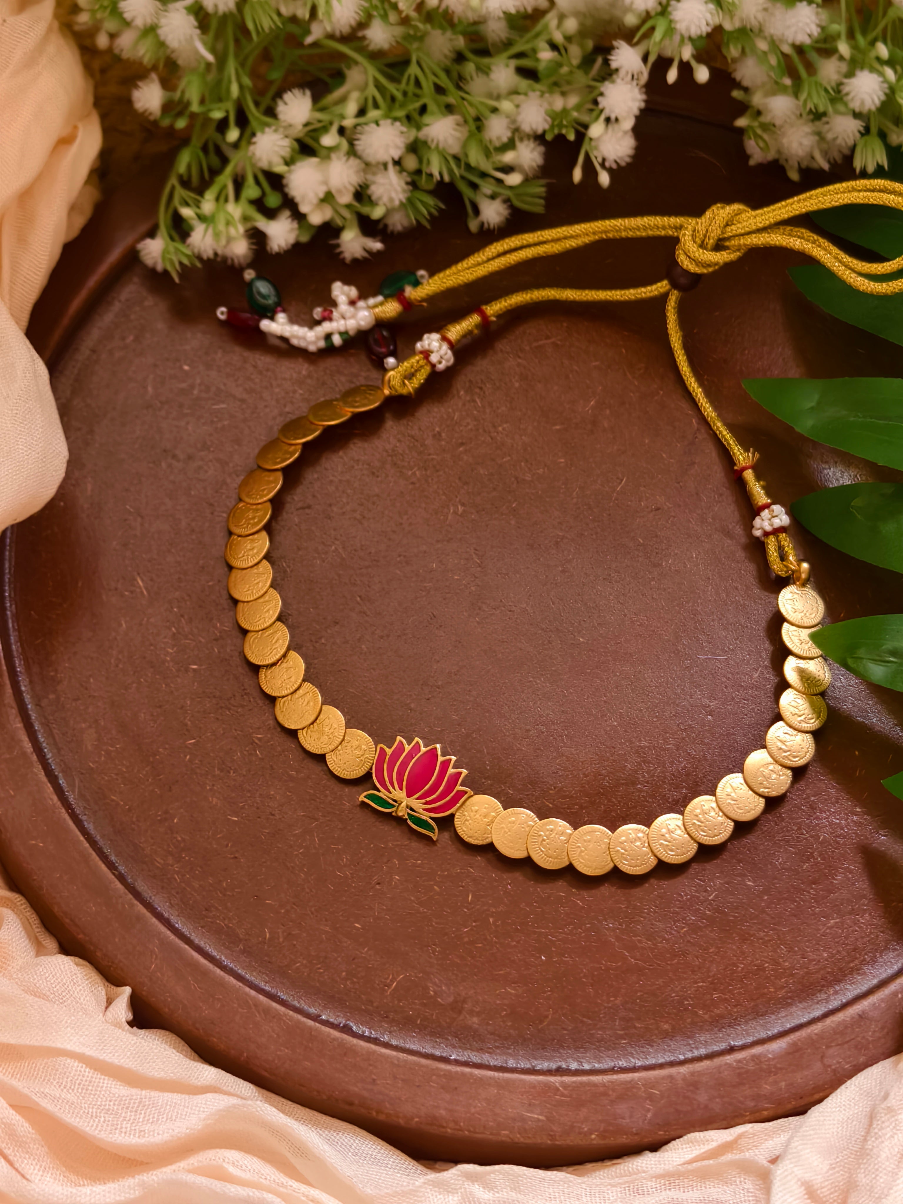 Lotus Coin Choker