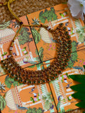 Green Stone Drop Design Necklace
