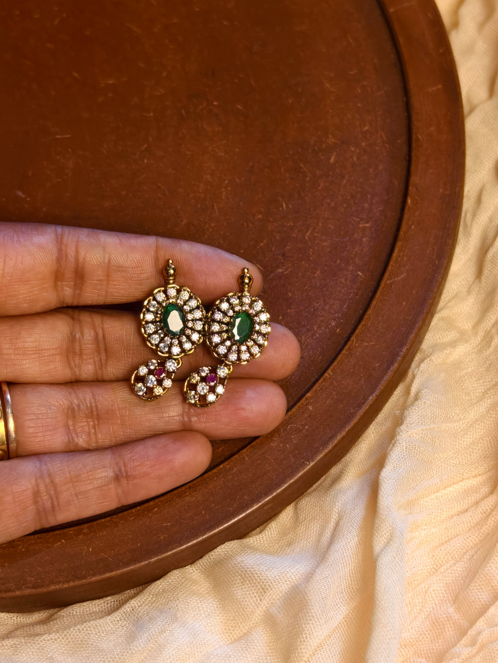 Premium AD stone Flower Design Necklace