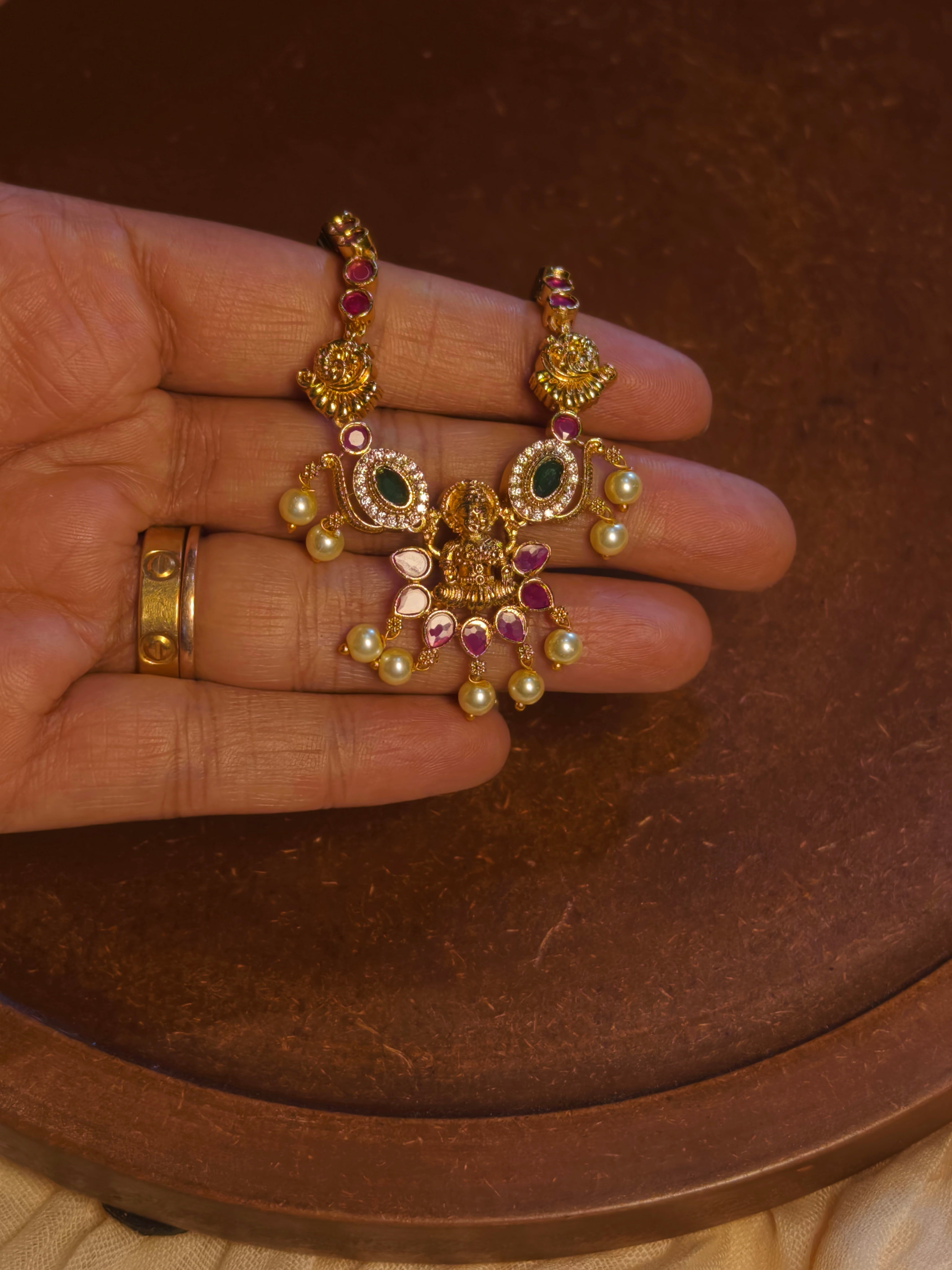 Temple Pink Adstone Necklace