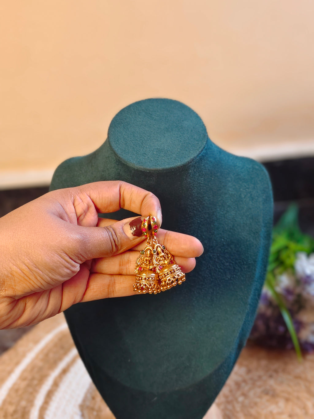 Lakshmi Hook Jhumkas