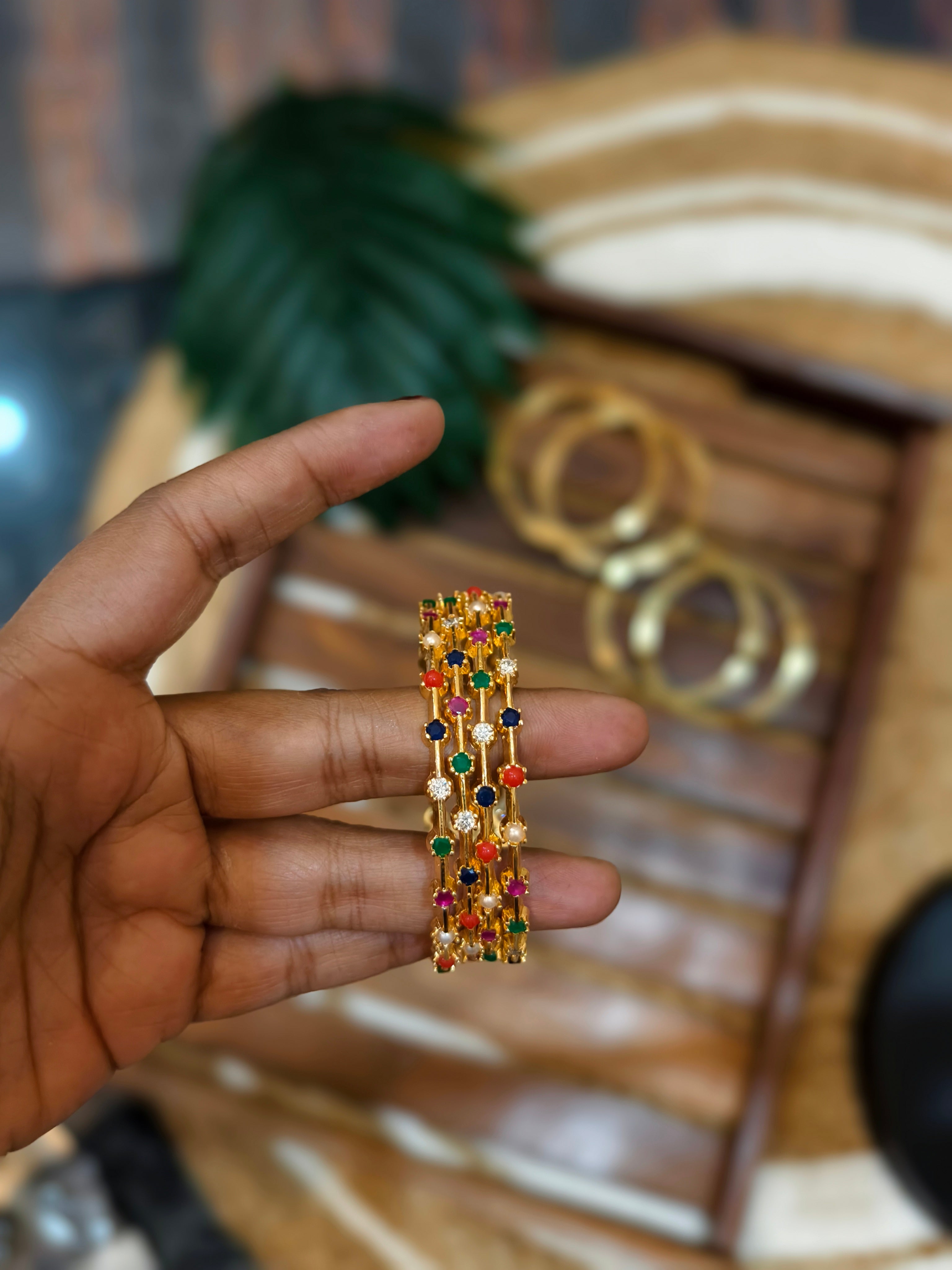 Dotted Multi-Color Bangles 4