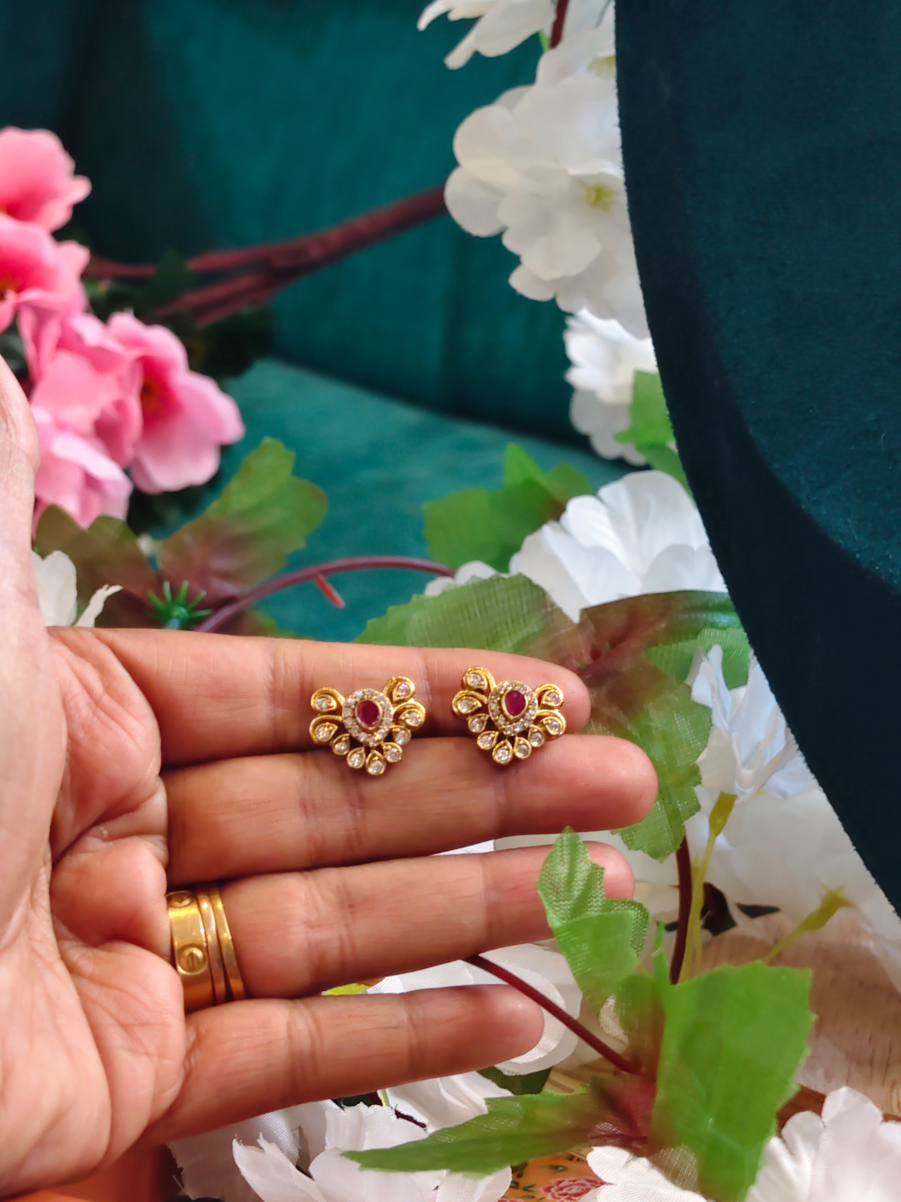 Kundan-Polki Chocker-South Indian